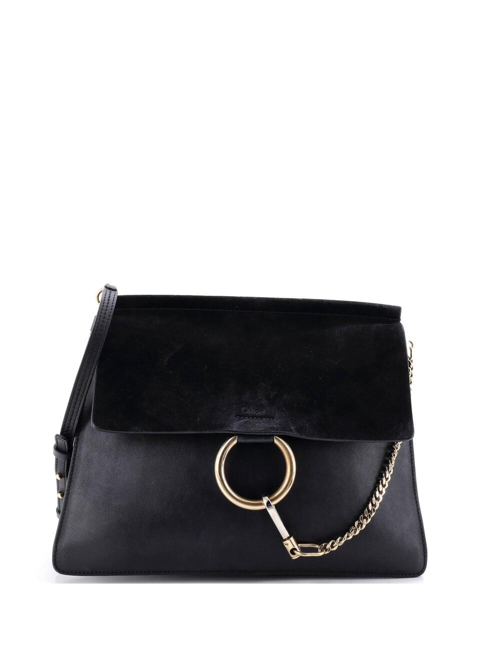 Chloe Faye Shoulder Bag Leather Medium #242726C59B
